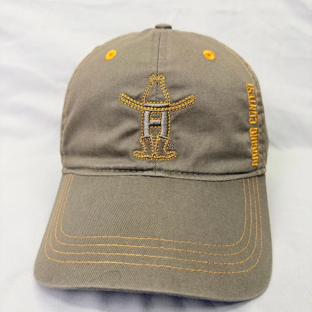 Houston Rodeo Hat Judging Contest Mens OSFM Olive Green Embroidered Cap